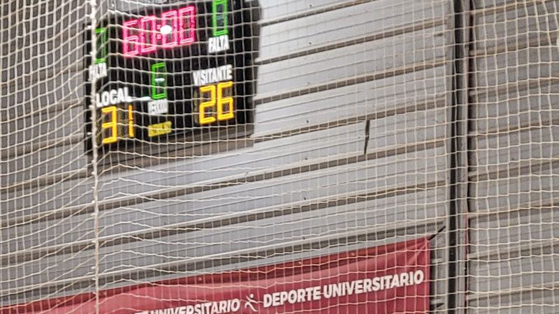 Marcador final del partido: 31 local, 26 visitante